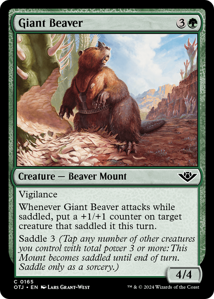 Giant Beaver [Outlaws of Thunder Junction] | Shuffle n Cut Hobbies & Games