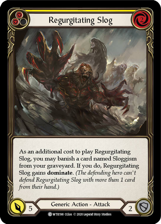 Regurgitating Slog (Yellow) [U-WTR198] (Welcome to Rathe Unlimited)  Unlimited Normal | Shuffle n Cut Hobbies & Games