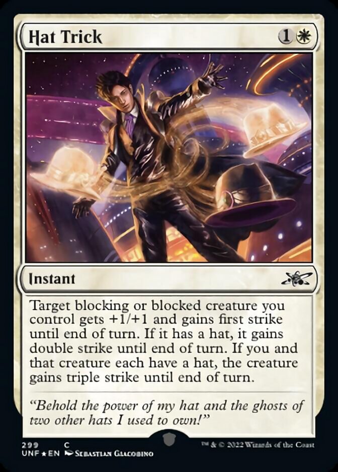 Hat Trick (Galaxy Foil) [Unfinity] | Shuffle n Cut Hobbies & Games
