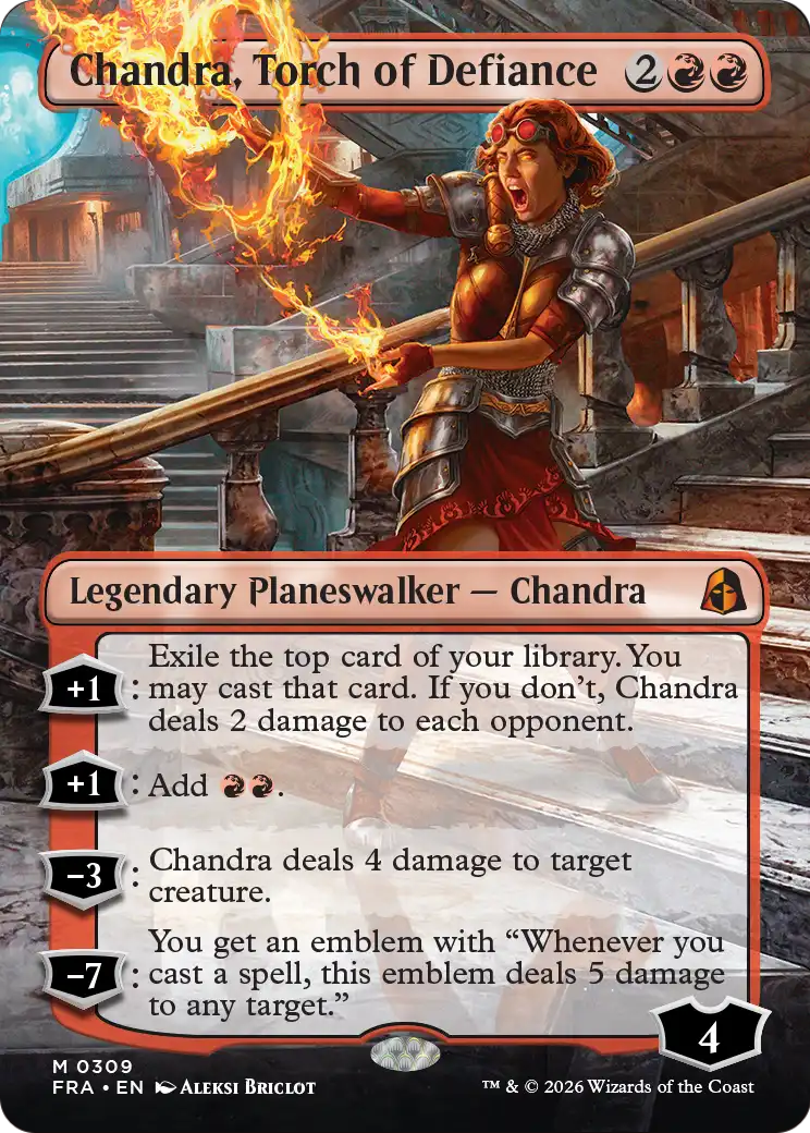 Chandra, Torch of Defiance (Borderless) [Reality Fracture] | Shuffle n Cut Hobbies & Games