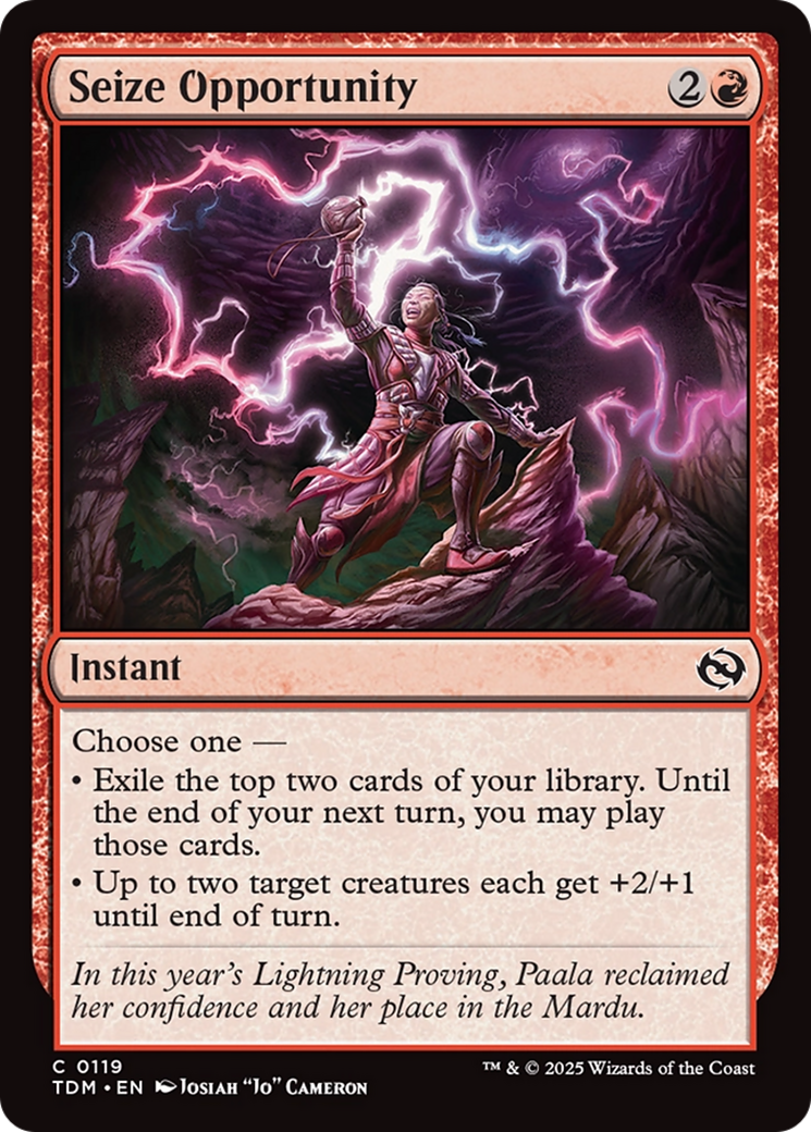 Seize Opportunity [Tarkir: Dragonstorm] | Shuffle n Cut Hobbies & Games