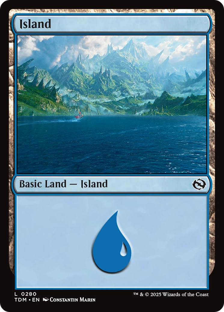 Island (0280) [Tarkir: Dragonstorm] | Shuffle n Cut Hobbies & Games