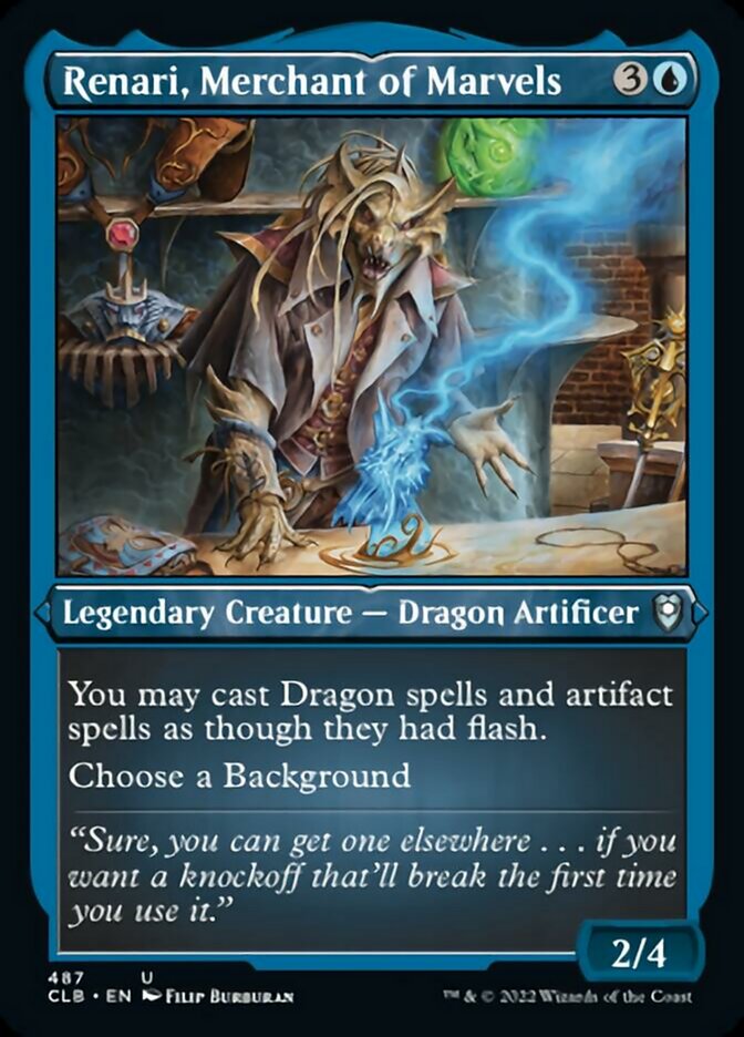 Renari, Merchant of Marvels (Foil Etched) [Commander Legends: Battle for Baldur's Gate] | Shuffle n Cut Hobbies & Games