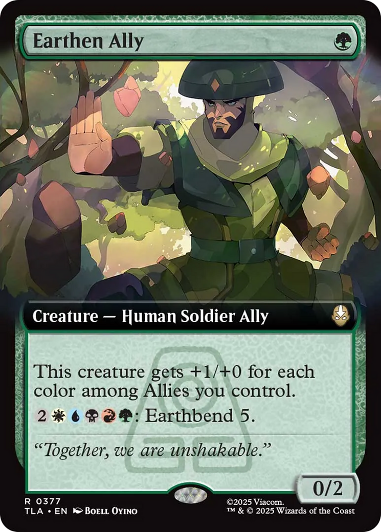 Earthen Ally (Extended Art) [Avatar: The Last Airbender] | Shuffle n Cut Hobbies & Games