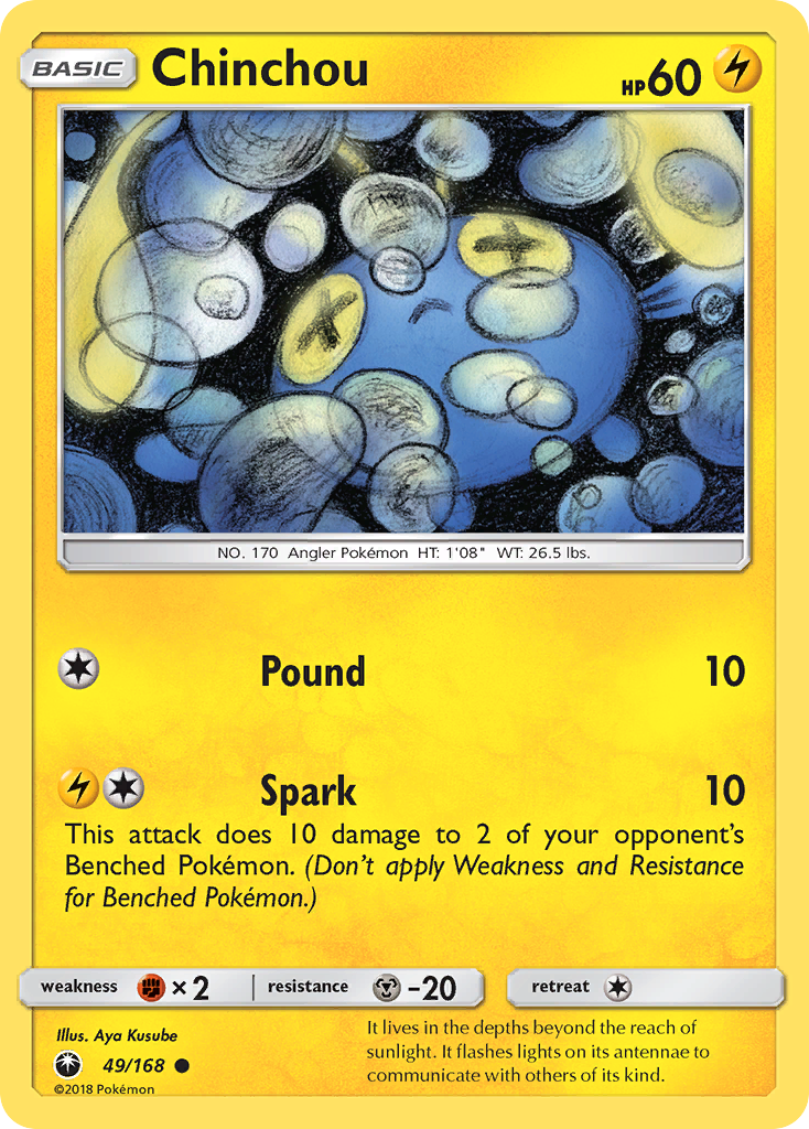Chinchou (49/168) [Sun & Moon: Celestial Storm] | Shuffle n Cut Hobbies & Games