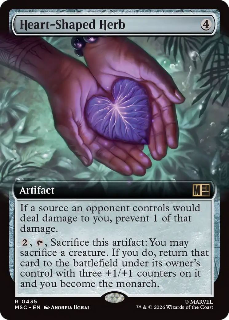 Heart-Shaped Herb (Extended Art) [Marvel Super Heroes Commander] | Shuffle n Cut Hobbies & Games