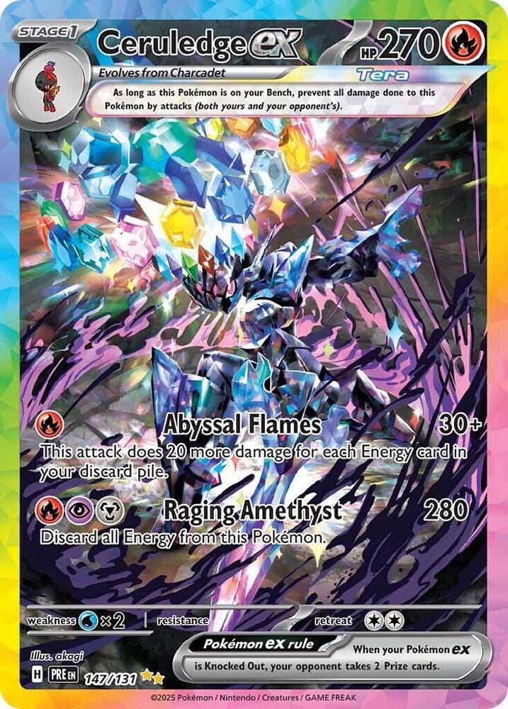 Ceruledge ex (147/131) [Scarlet & Violet: Prismatic Evolutions] | Shuffle n Cut Hobbies & Games