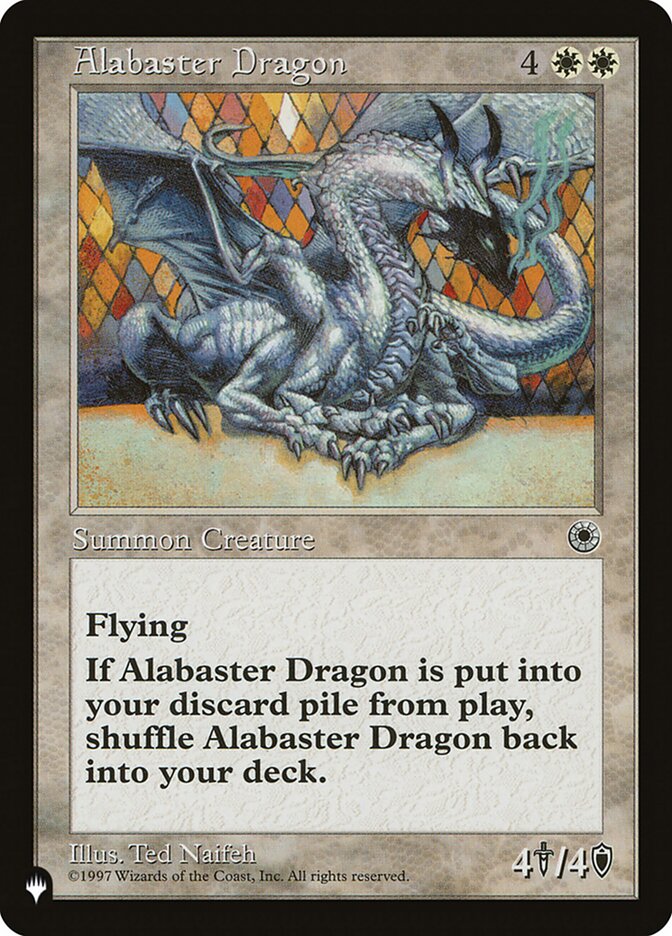 Alabaster Dragon [The List] | Shuffle n Cut Hobbies & Games