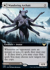 Wandering Archaic // Explore the Vastlands (Extended Art) [Strixhaven: School of Mages] | Shuffle n Cut Hobbies & Games
