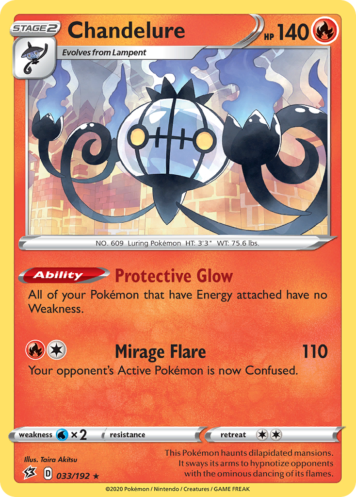 Chandelure (033/192) [Sword & Shield: Rebel Clash] | Shuffle n Cut Hobbies & Games