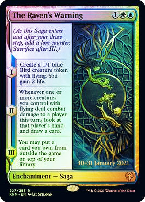 The Raven's Warning [Kaldheim Prerelease Promos] | Shuffle n Cut Hobbies & Games