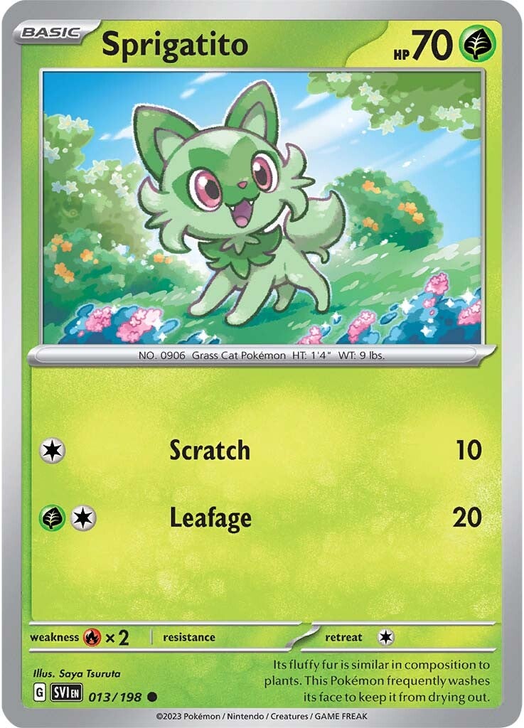 Sprigatito (013/198) [Scarlet & Violet: Base Set] | Shuffle n Cut Hobbies & Games