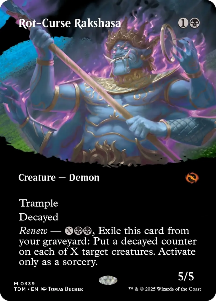 Rot-Curse Rakshasa (Borderless) [Tarkir: Dragonstorm] | Shuffle n Cut Hobbies & Games