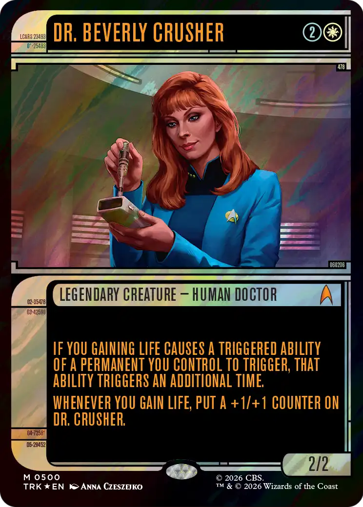 Dr. Beverly Crusher (Showcase) (Surge Foil) [Star Trek] | Shuffle n Cut Hobbies & Games