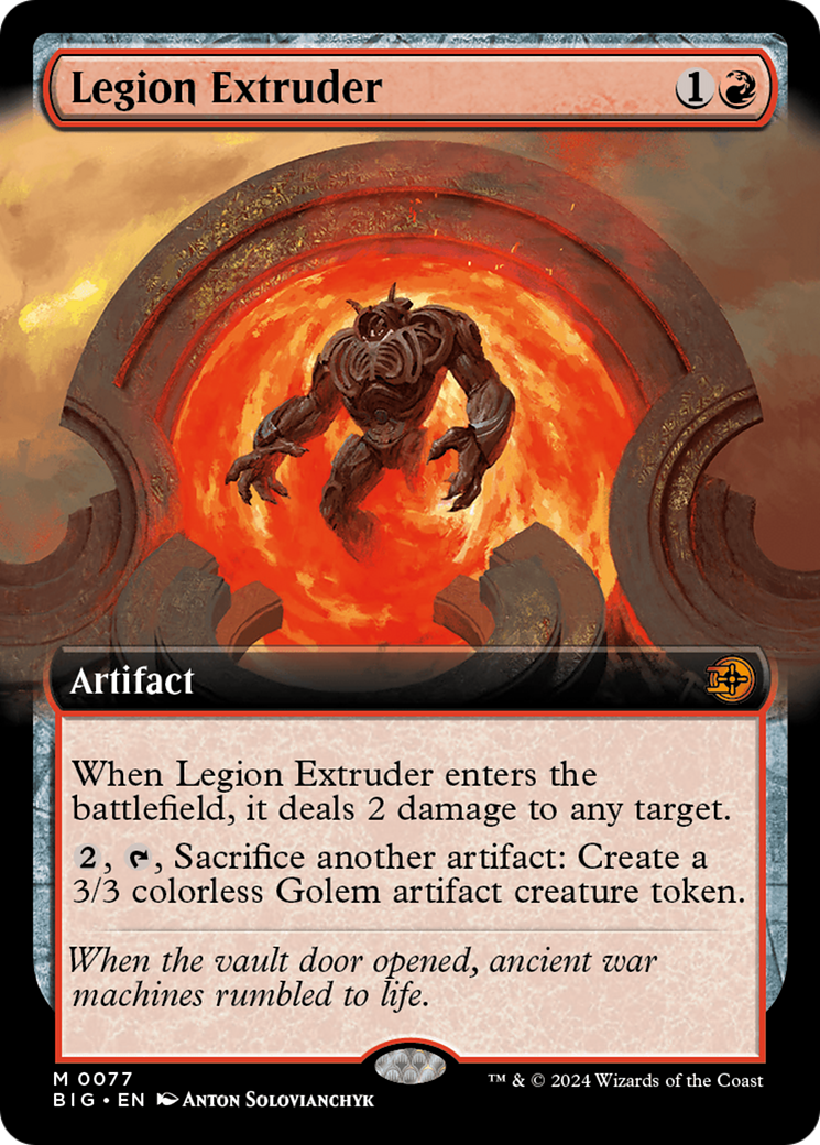 Legion Extruder (Extended Art) [Outlaws of Thunder Junction: The Big Score] | Shuffle n Cut Hobbies & Games