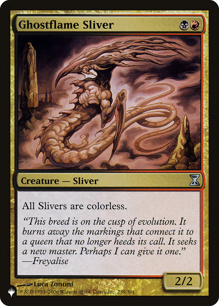 Ghostflame Sliver [The List] | Shuffle n Cut Hobbies & Games