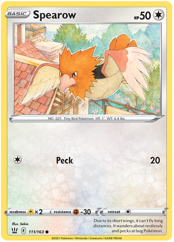 Spearow (111/163) [Sword & Shield: Battle Styles] | Shuffle n Cut Hobbies & Games