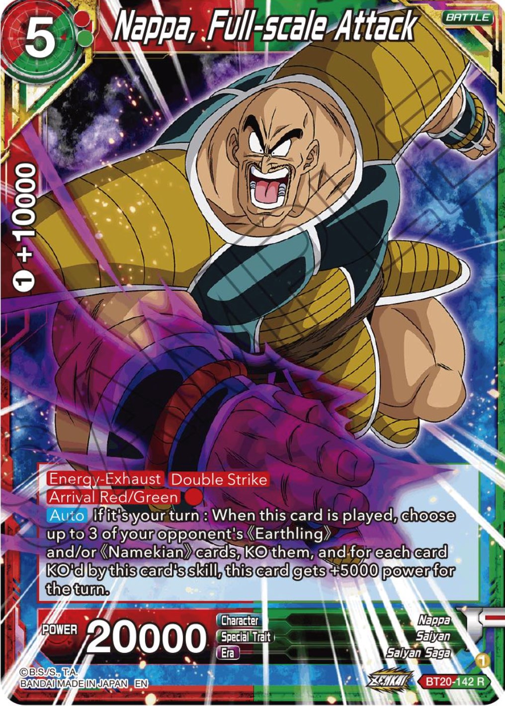 Nappa, Full-scale Attack (BT20-142) [Power Absorbed] | Shuffle n Cut Hobbies & Games