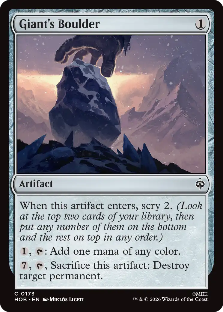 Giant's Boulder [The Hobbit] | Shuffle n Cut Hobbies & Games