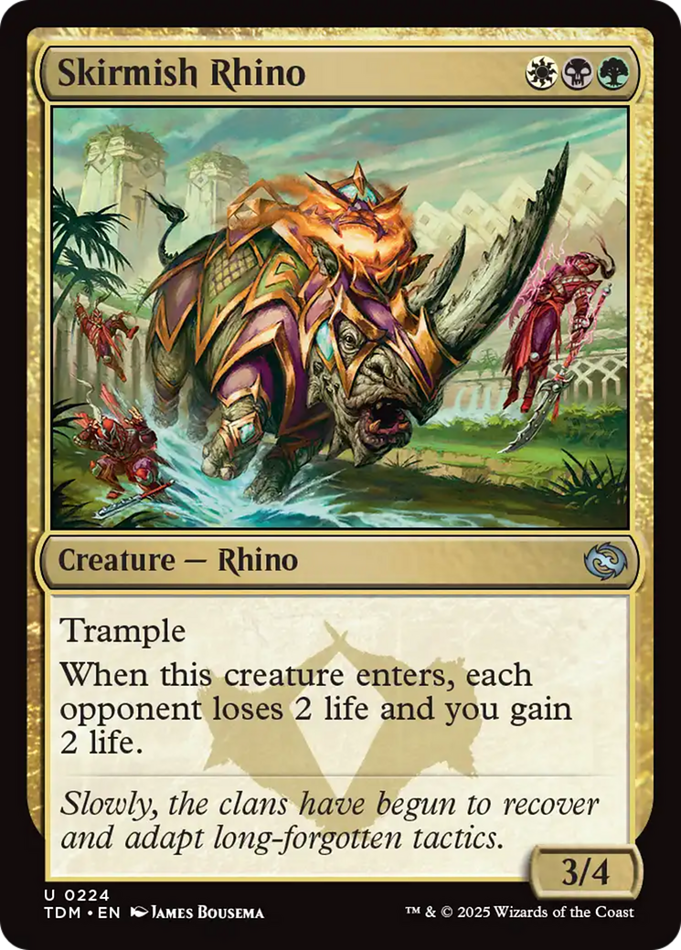 Skirmish Rhino (224) [Tarkir: Dragonstorm] | Shuffle n Cut Hobbies & Games
