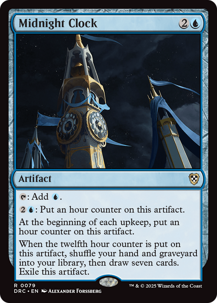Midnight Clock [Aetherdrift Commander] | Shuffle n Cut Hobbies & Games