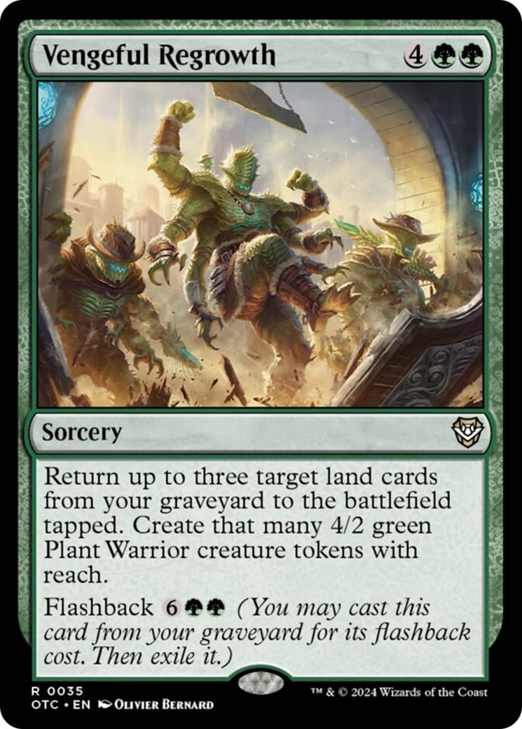Vengeful Regrowth [Outlaws of Thunder Junction Commander] | Shuffle n Cut Hobbies & Games