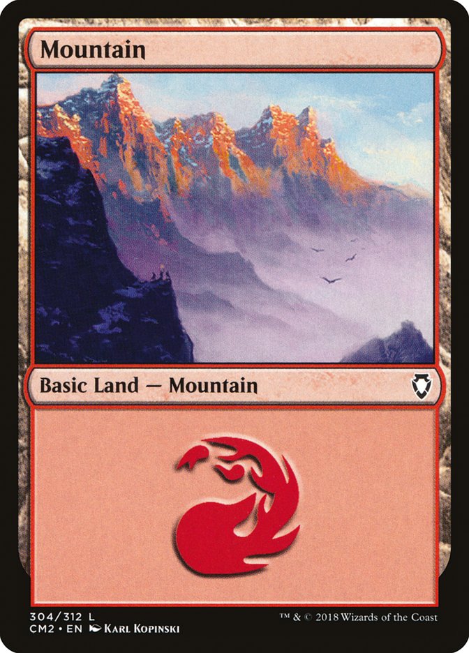 Mountain (304) [Commander Anthology Volume II] | Shuffle n Cut Hobbies & Games