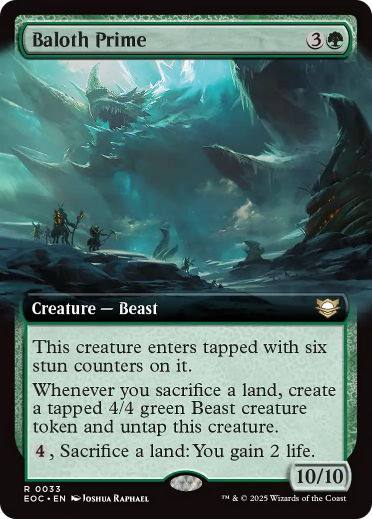 Baloth Prime (Extended Art) [Edge of Eternities Commander] | Shuffle n Cut Hobbies & Games