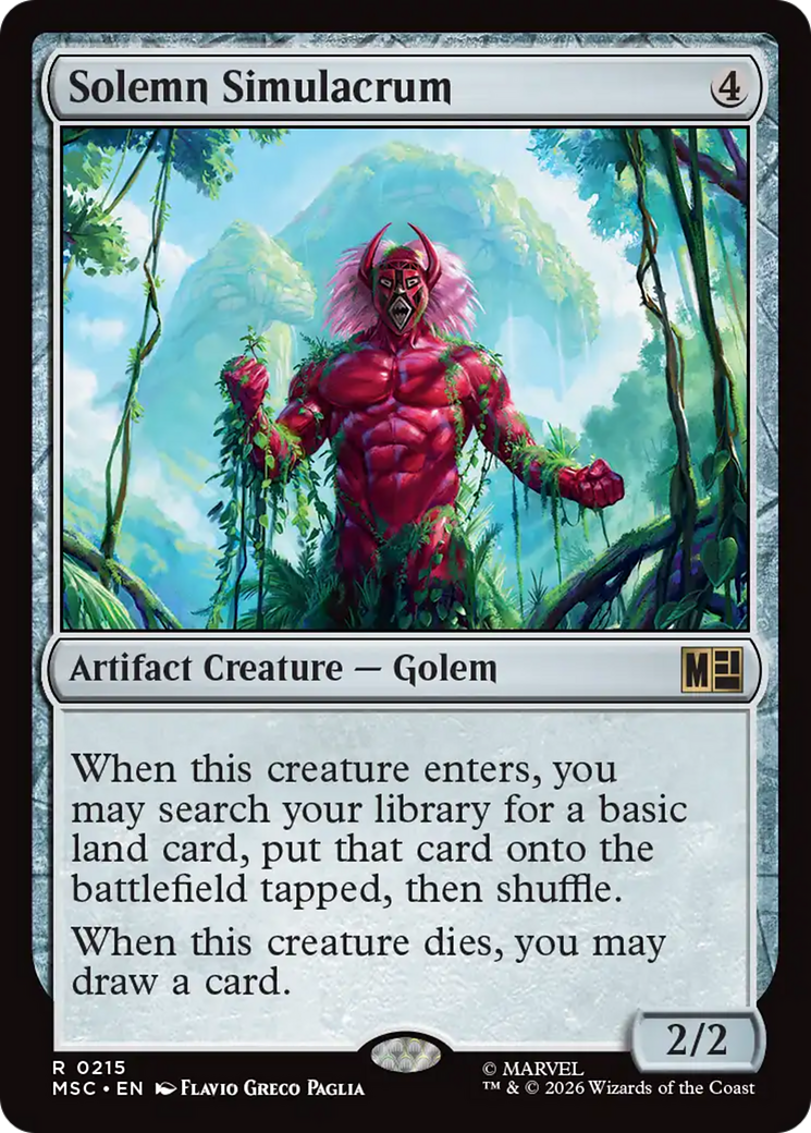 Solemn Simulacrum (Surge Foil) [Marvel Super Heroes Commander] | Shuffle n Cut Hobbies & Games