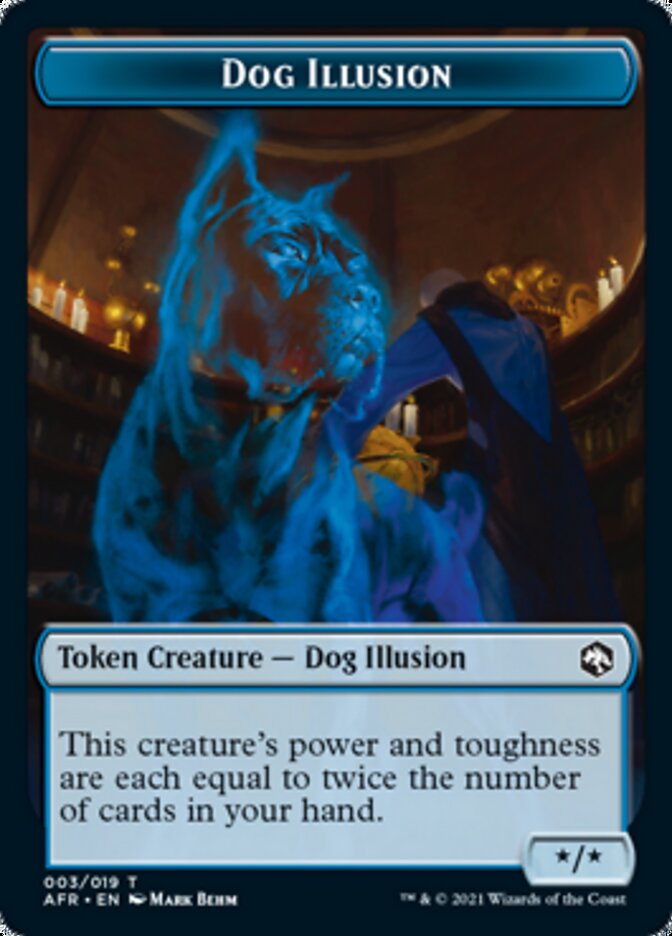 Dog Illusion // Vecna Double-Sided Token [Dungeons & Dragons: Adventures in the Forgotten Realms Tokens] | Shuffle n Cut Hobbies & Games