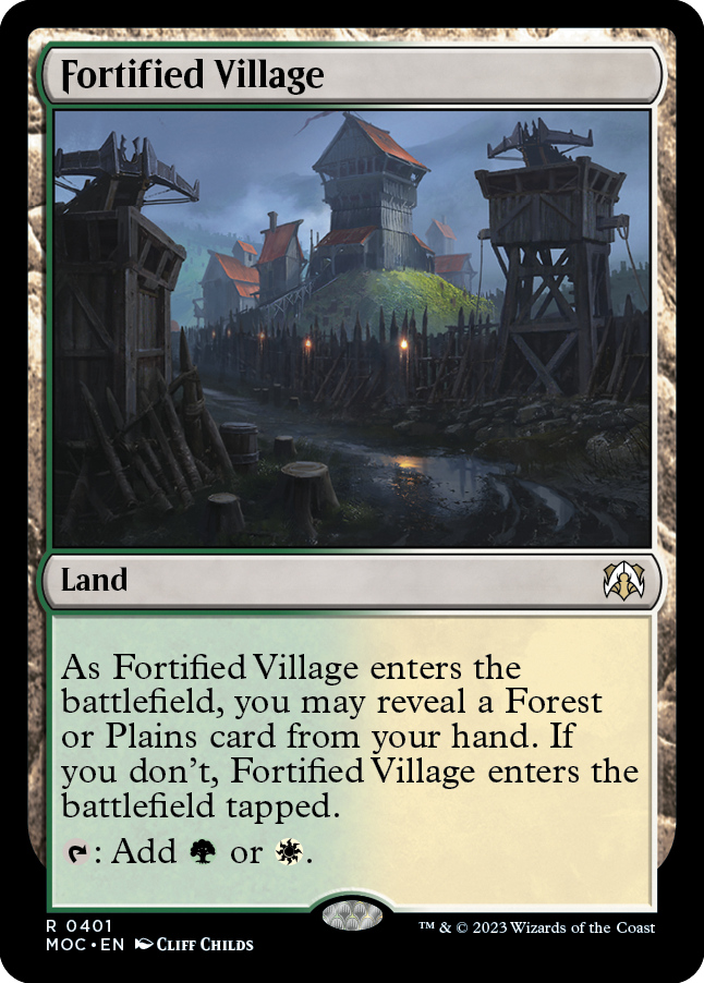 Fortified Village [March of the Machine Commander] | Shuffle n Cut Hobbies & Games