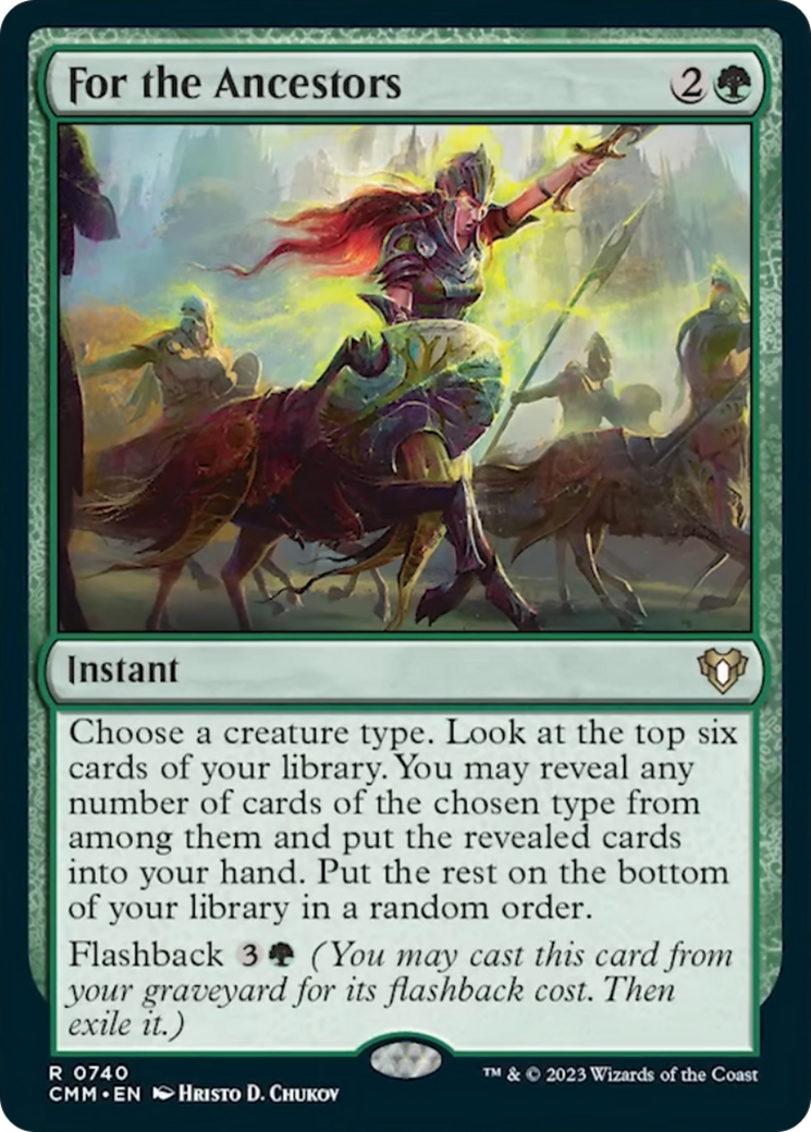 For the Ancestors [Commander Masters] | Shuffle n Cut Hobbies & Games