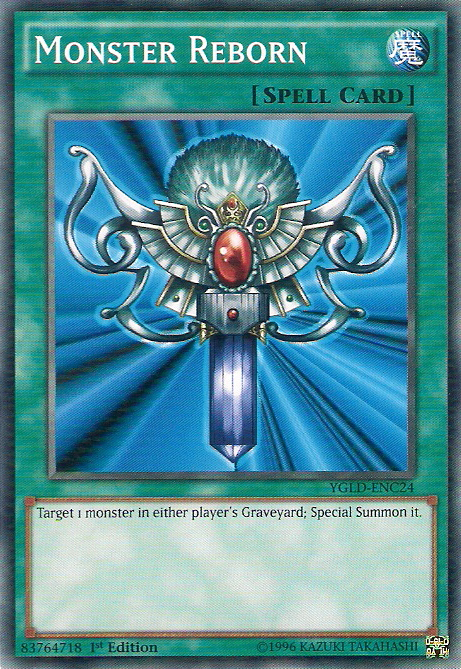 Monster Reborn [YGLD-ENC24] Common | Shuffle n Cut Hobbies & Games
