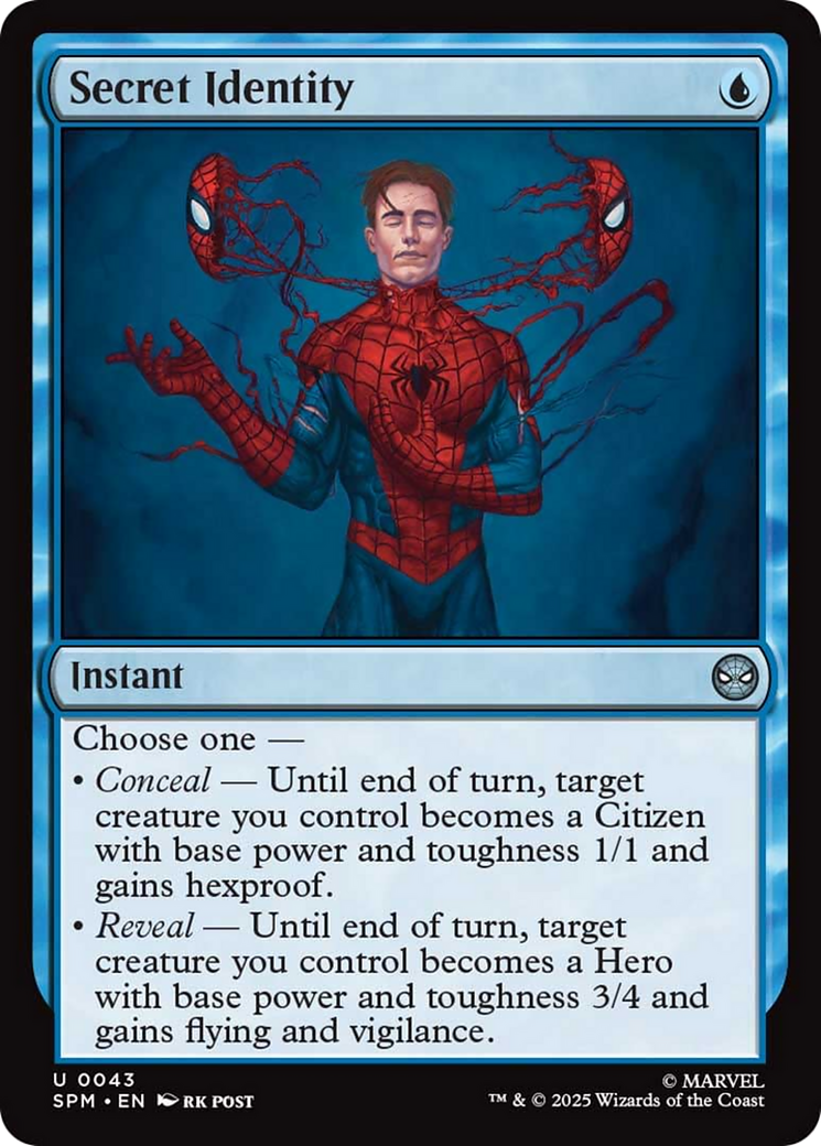 Secret Identity [Marvel's Spider-Man] | Shuffle n Cut Hobbies & Games