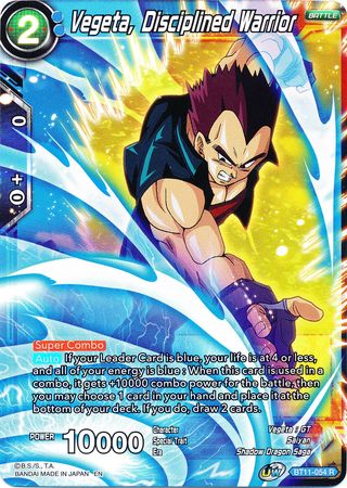 Vegeta, Disciplined Warrior (BT11-054) [Vermilion Bloodline 2nd Edition] | Shuffle n Cut Hobbies & Games