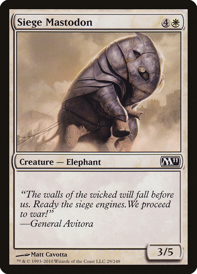 Siege Mastodon [Magic 2011] | Shuffle n Cut Hobbies & Games