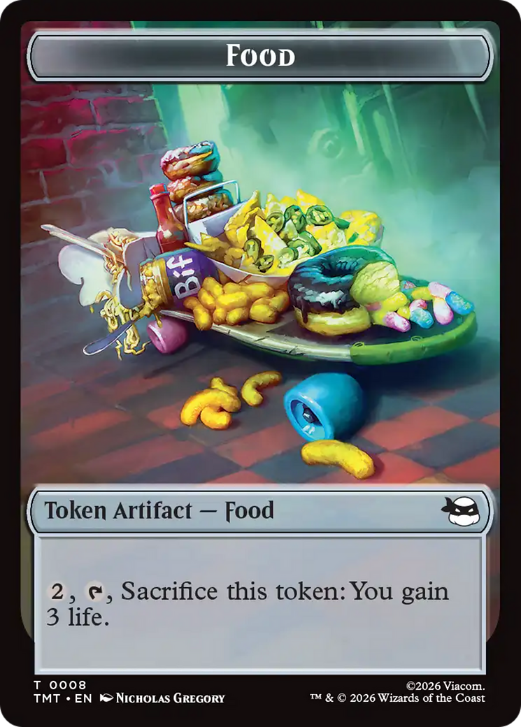 Insect Warrior // Food Double-Sided Token [Teenage Mutant Ninja Turtles Tokens] | Shuffle n Cut Hobbies & Games