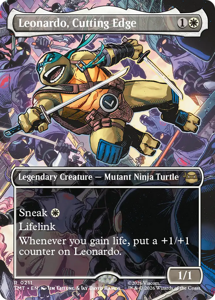 Leonardo, Cutting Edge (Borderless) [Teenage Mutant Ninja Turtles] | Shuffle n Cut Hobbies & Games
