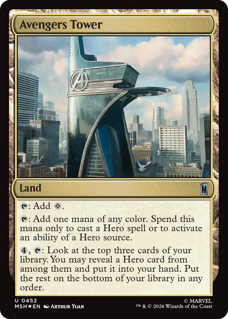 Avengers Tower (Surge Foil) [Marvel Super Heroes] | Shuffle n Cut Hobbies & Games