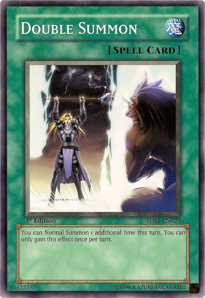Double Summon [5DS1-EN029] Common | Shuffle n Cut Hobbies & Games