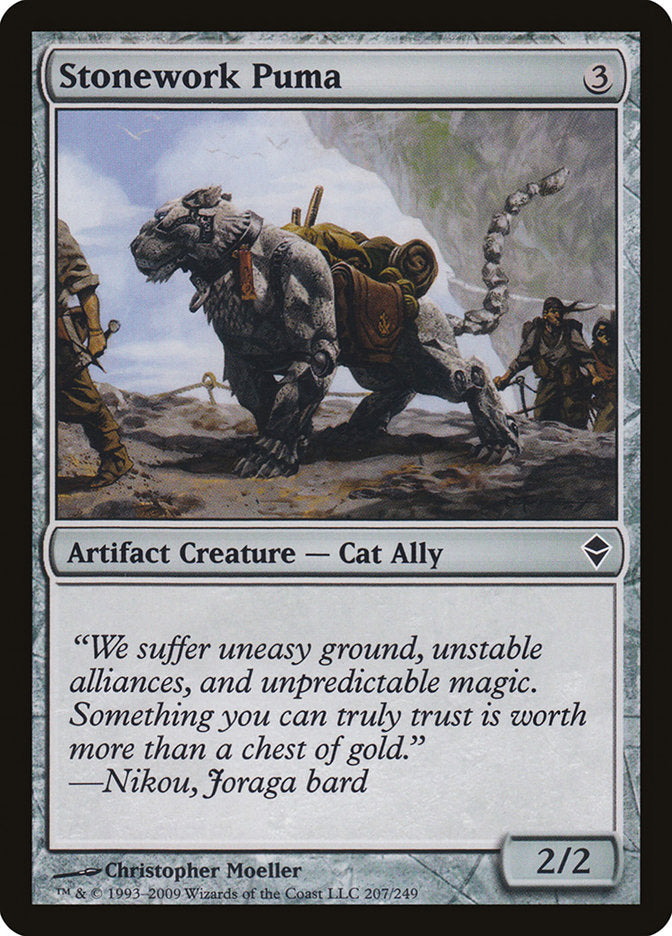 Stonework Puma [Zendikar] | Shuffle n Cut Hobbies & Games