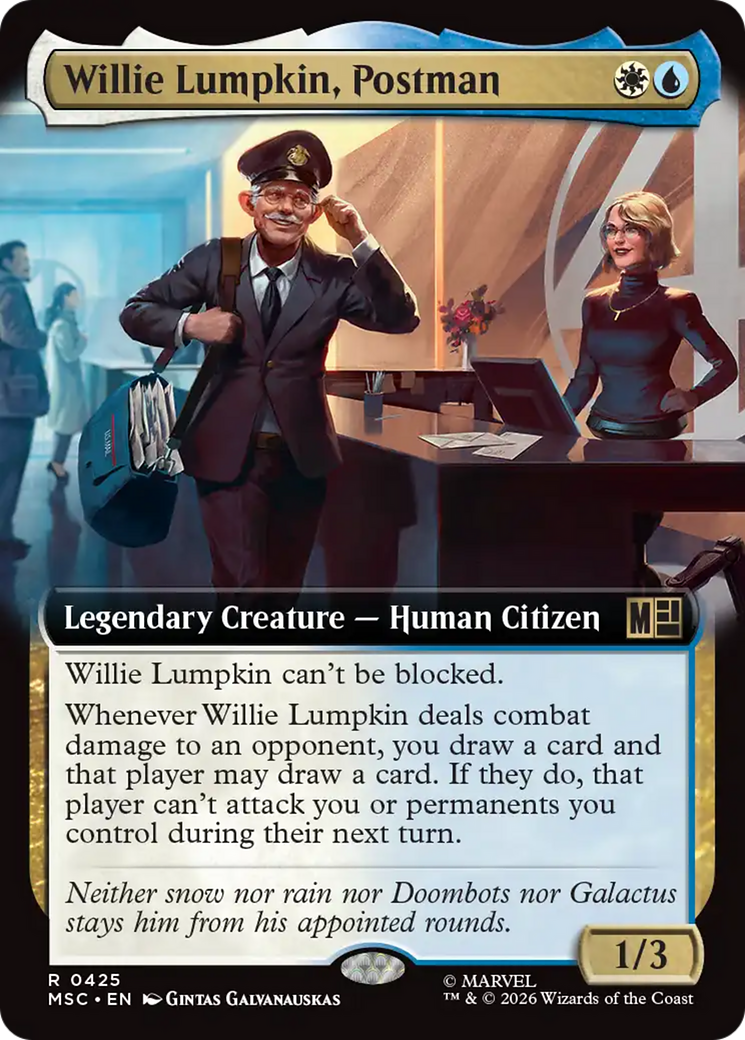 Willie Lumpkin, Postman (Extended Art) [Marvel Super Heroes Commander] | Shuffle n Cut Hobbies & Games