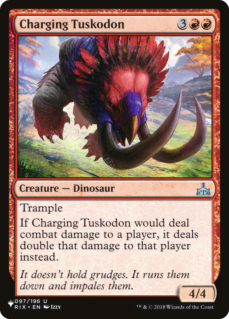 Charging Tuskodon [The List] | Shuffle n Cut Hobbies & Games