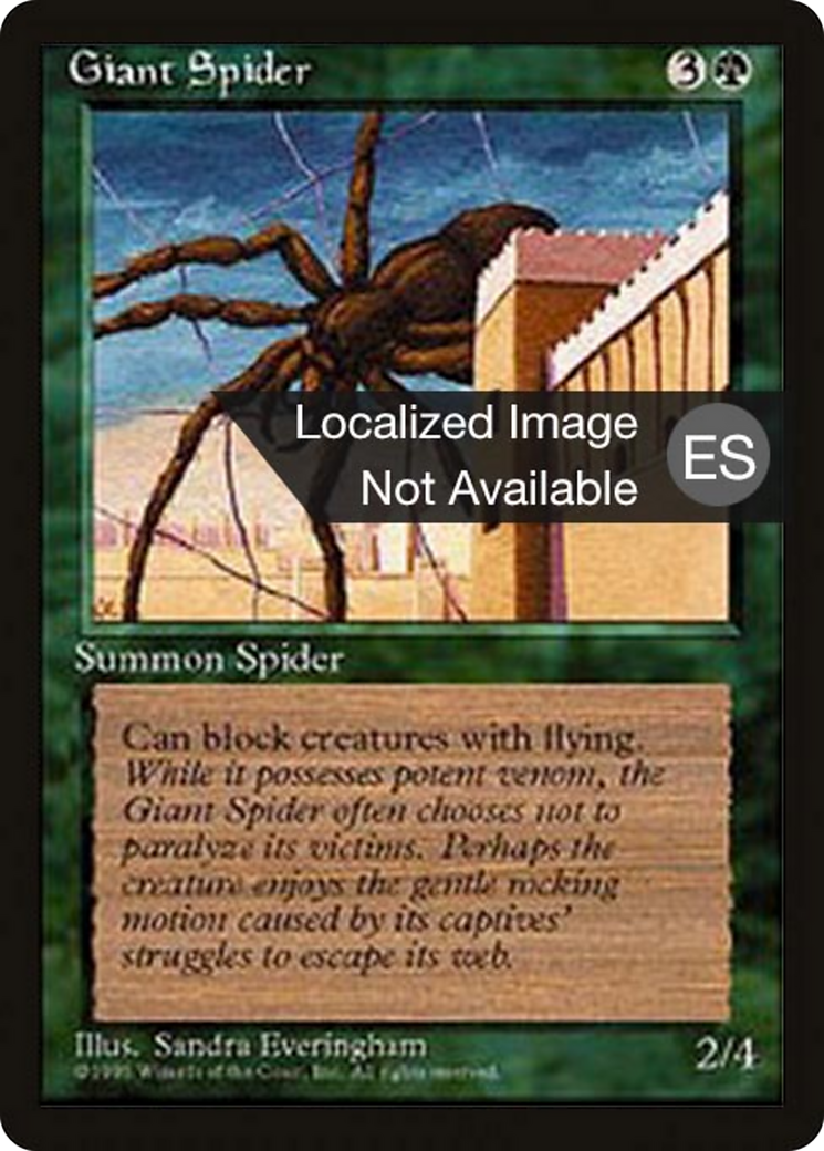 Giant Spider [Fourth Edition Foreign Black Border] | Shuffle n Cut Hobbies & Games