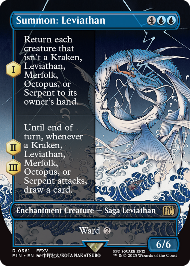Summon: Leviathan (Borderless) [FINAL FANTASY] | Shuffle n Cut Hobbies & Games