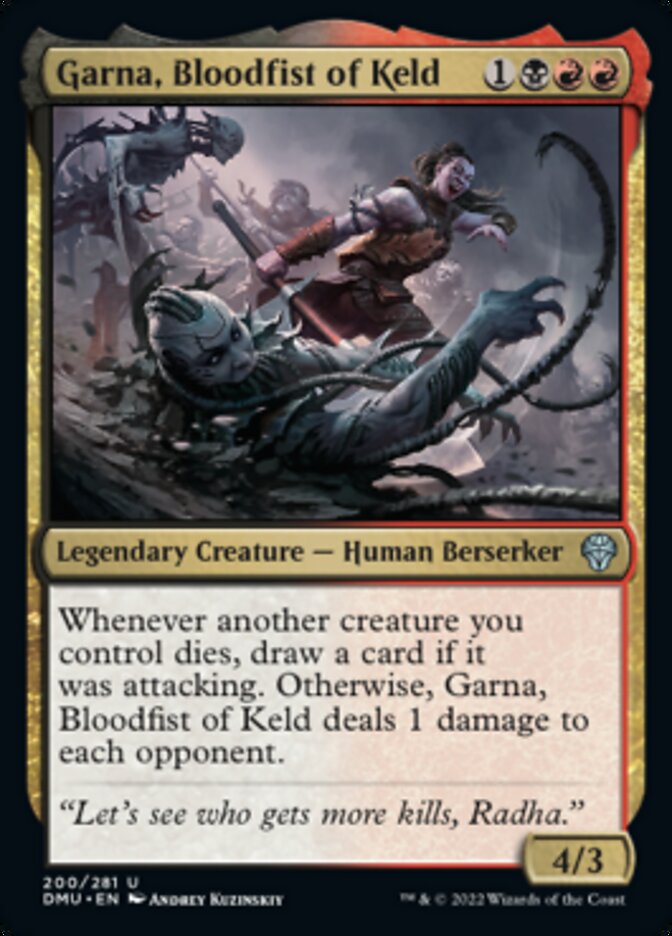 Garna, Bloodfist of Keld [Dominaria United] | Shuffle n Cut Hobbies & Games