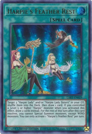 Harpie's Feather Rest [LART-EN029] Ultra Rare | Shuffle n Cut Hobbies & Games