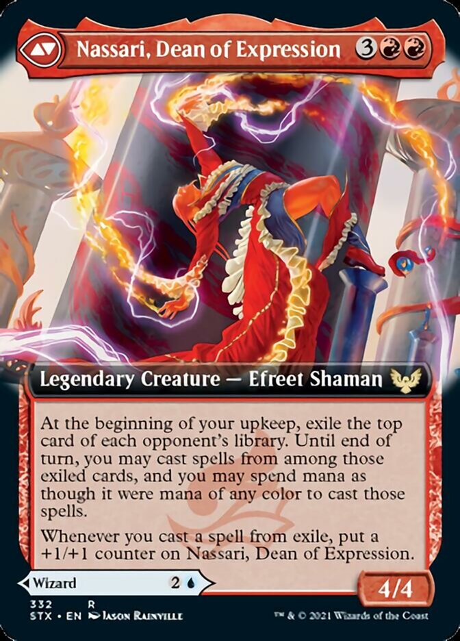 Uvilda, Dean of Perfection // Nassari, Dean of Expression (Extended Art) [Strixhaven: School of Mages] | Shuffle n Cut Hobbies & Games