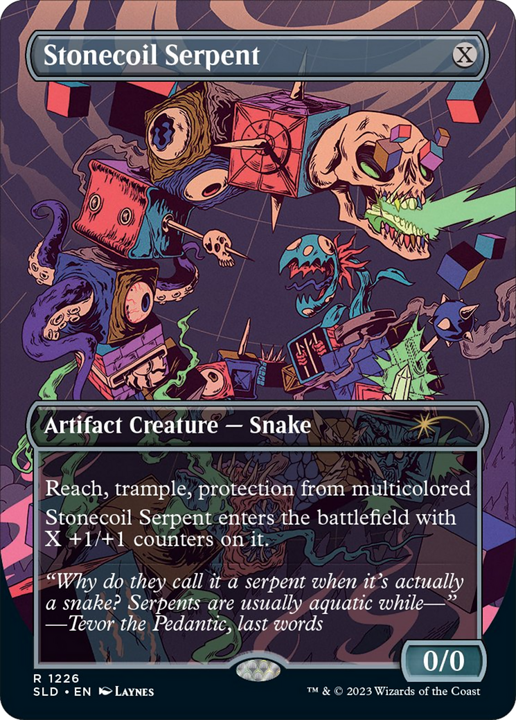 Stonecoil Serpent (Borderless) [Secret Lair Drop Series] | Shuffle n Cut Hobbies & Games