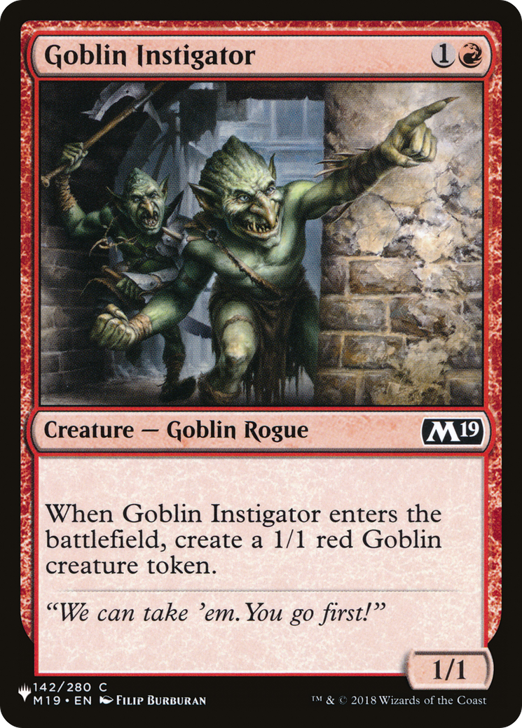 Goblin Instigator [The List] | Shuffle n Cut Hobbies & Games